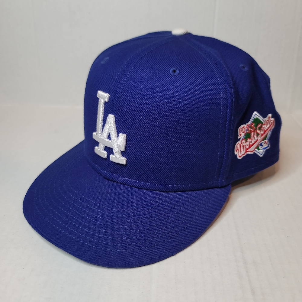 Los Angeles Dodgers MLB New Era 59FIFTY Fitted 1998 World Series in Blue Size 8